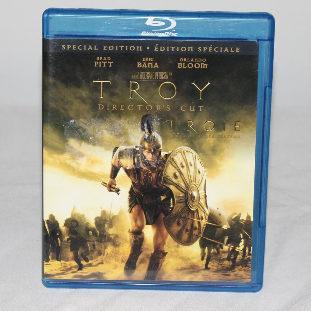 Blue Ray Movie Troy With Brad Pitt , Eric Balta , Orlando Bloom